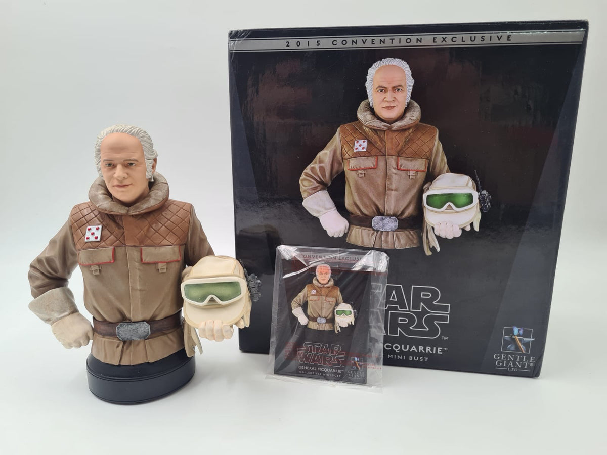 GENERAL MCQUARRIE COLLECTIBLE MINI BUST 2015 CONVENTION EXCLUSIVE GENTLE GIANT